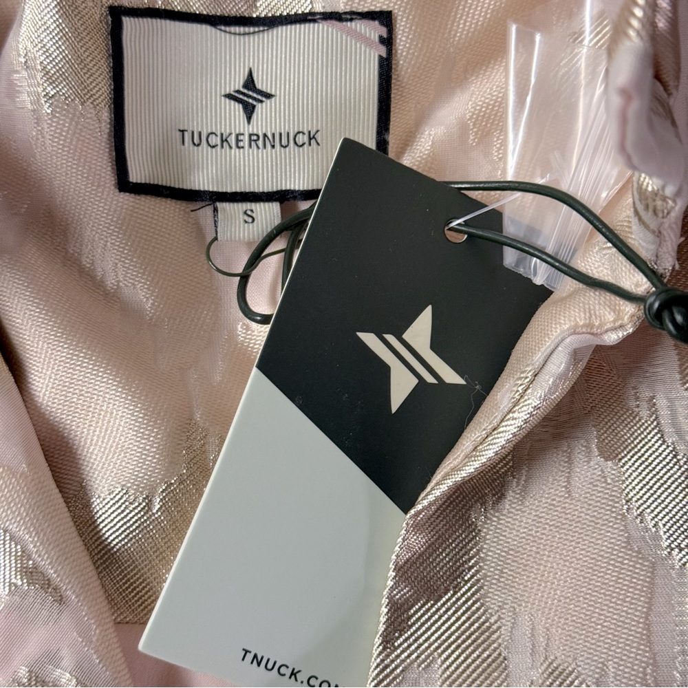Tuckernuck NEW Champagne Fil Coupe Palmerston Formal Mini Dress Size S - Picture 8 of 10